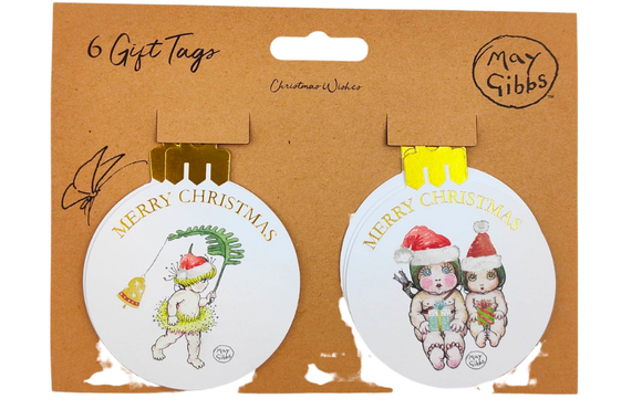 May Gibbs Christmas Tags set of 6