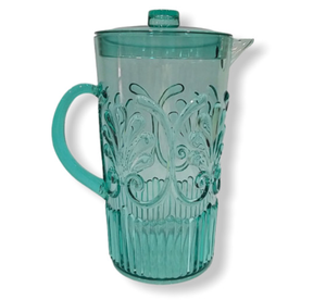 Pitcher Acrylic Scollop - Seafoam