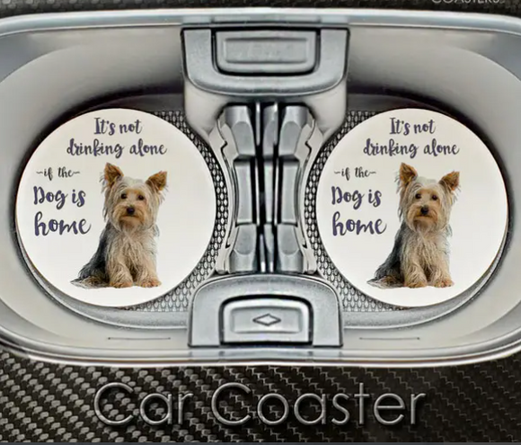 Car Coaster - It's Not Drinking Alone Dog
