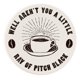 Car Coaster - Ray Pitch Black Coffee