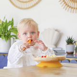 Children's Bamboo / Silicone Spoon - Yellow