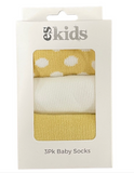 Baby Socks Boxed - Spotted 3pk