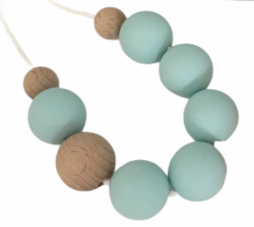 Silicone Bead Necklace - Sea Glass