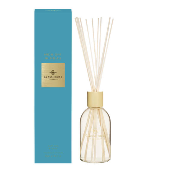 GLASSHOUSE FRAGRANCES Midnight In Milan 250ml Fragrance Diffuser