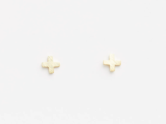 Stella + Gemma Logo Earrings - Gold