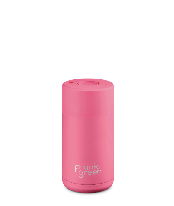 Frank Green - Ceramic Reusable Cup 12oz Neon Pink