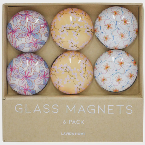 Glass Magnets Set/6 - Spring