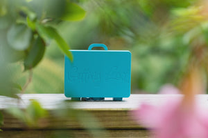 Getting Lost  Suitcase - Turquoise Rivers