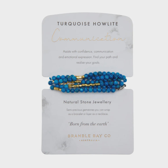 Turquoise Howlite - Wrap Bracelet