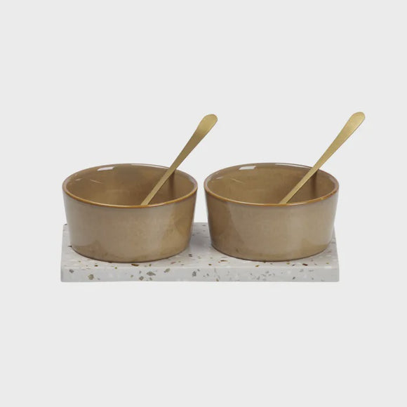 Antia Serving Set - 5 Piece Terrazzo