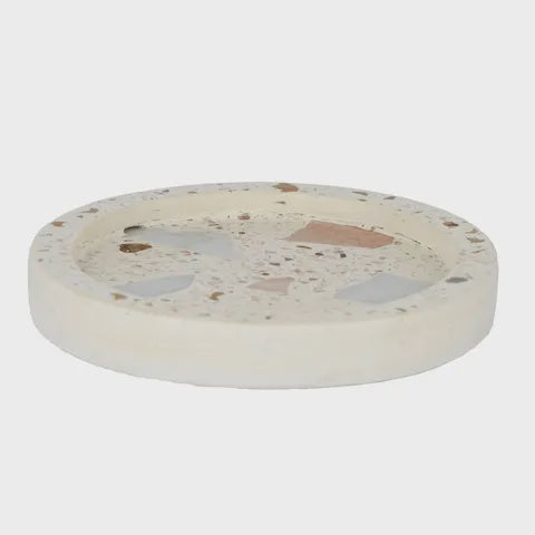 Arno Terrazzo Candle Plate - Large