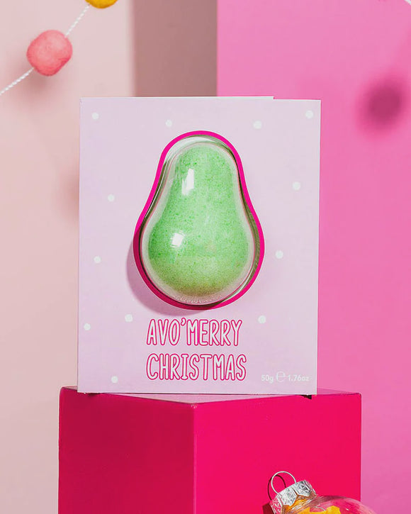 Avocado & Kiwi Bath Bomb Christmas Card
