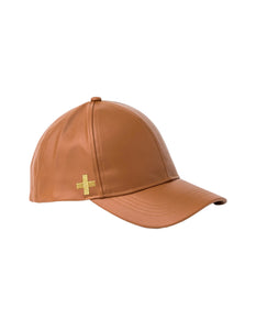 Stella + Gemma - Cap - Caramel w Gold Cross