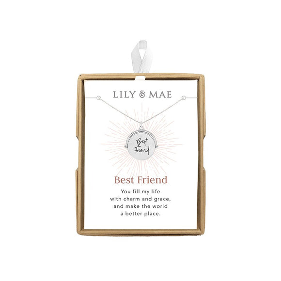 Lily & Mae Spinning Pendant Necklace - Best Friend