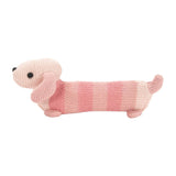 Knitted Hand Rattle - Dachshund