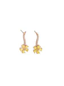 Earrings - Lemon Flower Drop