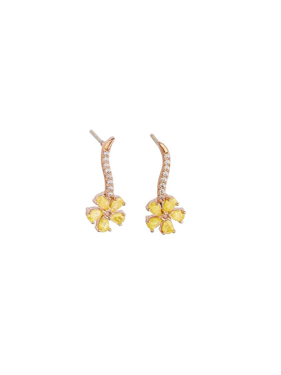Earrings - Lemon Flower Drop