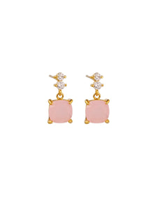 Earrings - Rose Opal Crystal Palace