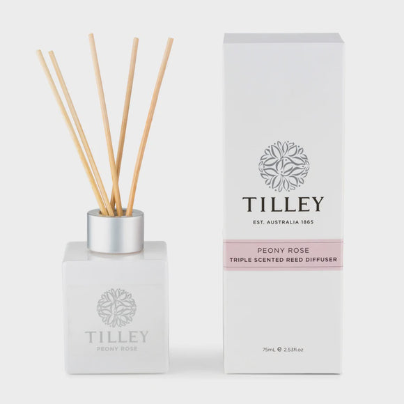 Tilley Aromatic Reed Diffuser 75ml - Peony Rose