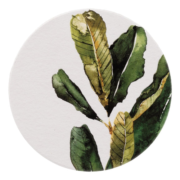 Ceramic Coaster - Greenhouse Green