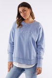 Foxwood Simplified Crew - Washed Light Blue