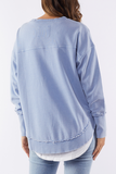 Foxwood Simplified Crew - Washed Light Blue