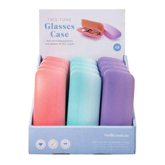 Two Tone Glasses Case - Assorted