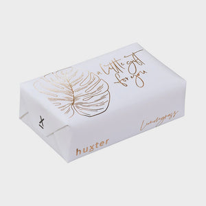 Wrapped Soap "Leaf" - A little Gift for You Rose Gold Foil