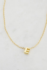 Letter Necklace - E