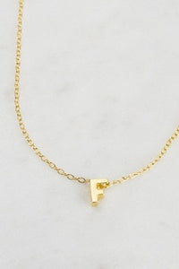 Letter Necklace - F