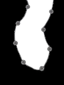 Necklace - Black Dainty Filigree
