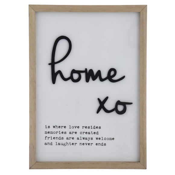 Emporium Home Plaque - White