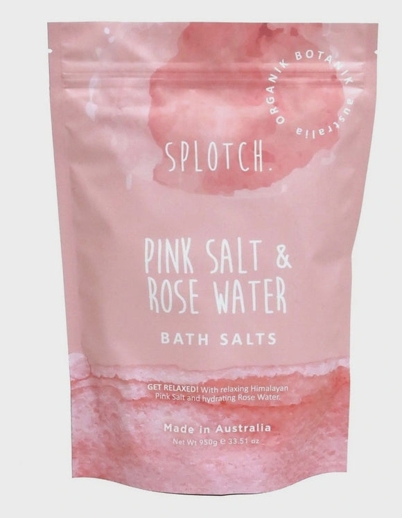 Splotch Bath Salts 950g - Pink Salt & Rosewater