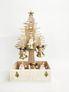 Hanging Decoration - Santa & Reindeer Bells