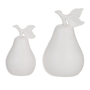 Pear Sculpture  - White