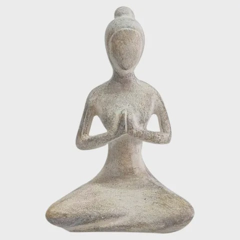 Sculpture - Yogi Lady White